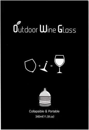 Vista 5 de BOSO Portable Collapsible Plastic Wine Glass (BPA Free) with a Safety Carrier 1pcs (Transparent)
