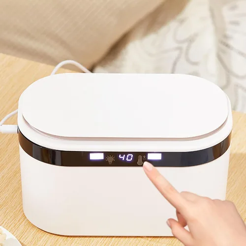 Vista 2 de Calentador de toallitas húmedas y dispensador de toallitas húmedas para bebés, calentador de toallitas de gran capacidad para bebés con luz