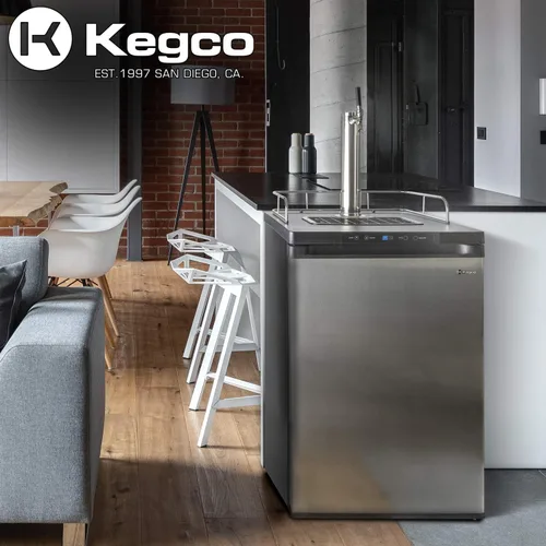 Vista 9 de Dispensador de cerveza de barril digital Kegco K309 Kegerator, Acero inoxidable