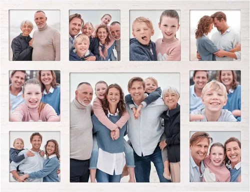 Vista 22 de Marco de fotos familiares de collage de 4 x 6 pulgadas, marco de fotos de collage de 6 aberturas para pared para soporte de mesa, juego de marcos