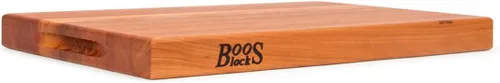 Vista 4 de John Boos R-Board Series Tabla de cortar rectangular de madera de cerezo de 18 x 12 pulgadas, 1.5 pulgadas de grosor, bloque de carnicero reversible