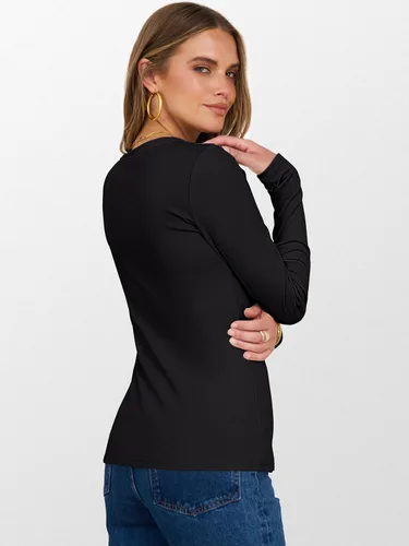 Vista 7 de ANRABESS Camisetas térmicas de manga larga para mujer, ajustadas, básicas, de forro polar, para otoño e invierno 2025 Negro