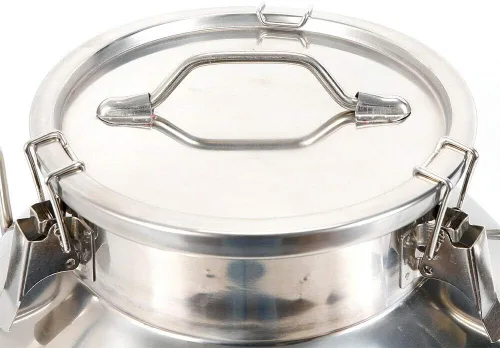 Vista 3 de Lata de leche de acero inoxidable de 13 galones, 50 L, olla para lácteos con tapa sellada, cubo resistente 304, recipiente de almacenamiento