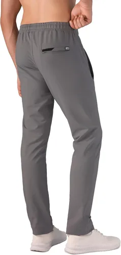 Vista 6 de SCR - Pantalones deportivos para hombre, pantalones atléticos de entrepierna larga color negro, gris y azul marino, 30L 32L 34L 36L 38L