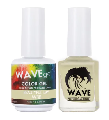 Vista 35 de WAVEGEL - Juego dúo de gel y esmalte de uñas a juego - Colección Simplicity - #P109 Blizzard I 0.5 onzas