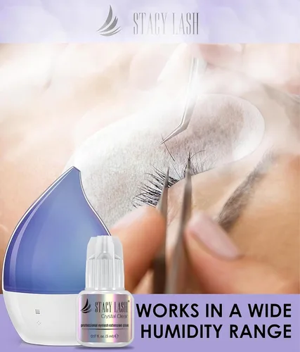 Vista 7 de STACY LASH Pegamento de extensión de pestañas transparente (0.17 fl.oz/0.2 fl oz)/1 segundo de tiempo de secado/retención - 8 semanas/adhesivo