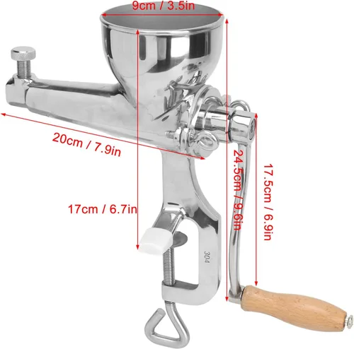 Vista 3 de Generic Exprimidor de hierba de trigo, exprimidor portátil de granada de acero inoxidable, máquina de caña de azúcar, extractor de hierba de trigo