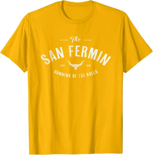 Vista 11 de The Running of the Bulls" - Pamplona Gift - Camiseta San Fermin, Rojo, S Asfalto