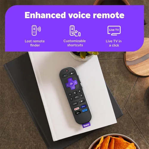 Vista 6 de Roku Serie Select de 55 pulgadas, Smart TV 4K UHD - HDR, Dolby Audio, compatible con Alexa, control por voz, Bluetooth, con cable HDMI AUX, plan