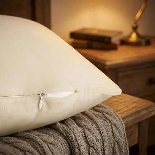 Vista 3 de uxcell Paquete de 2 fundas de almohada decorativas de terciopelo, fundas de almohada sólidas modernas para sofá o hogar, 16 x 16 pulgadas