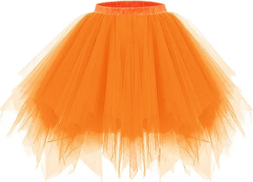 Vista 2 de BeryLove Falda de baile de burbujas estilo tutú vintage de los años 50 para mujer