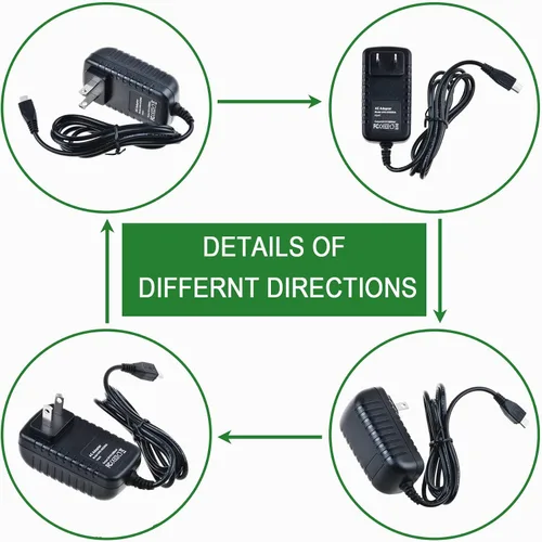 Vista 4 de Adaptador de cargador de pared Cable de alimentación para red VTECH KIDIZOOM DX2 SMARTWATCH