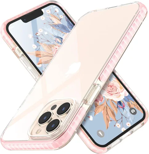 Vista 11 de MATEPROX Compatible con iPhone 14, transparente, delgada, transparente, a prueba de golpes, para iPhone 14 de 6.1 pulgadas 2022 (negro)