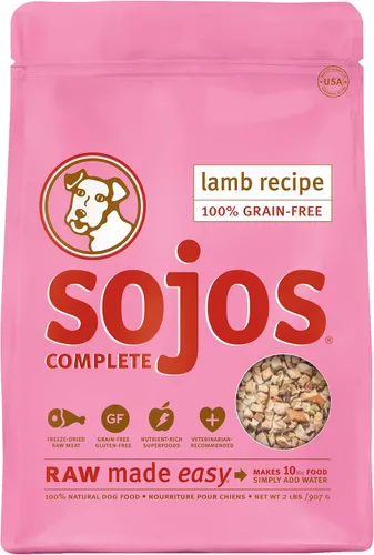Vista 6 de Mezcla de comida para perros Sojos Complete, natural, sin cereales, seca y cruda, liofilizada