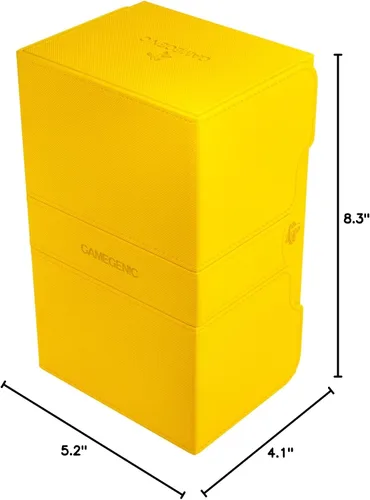 Vista 6 de Gamegenic Stronghold 200+ XL - Caja de cubierta convertible Doble manga Protector de juego de cartas con cajón de accesorios Superficie