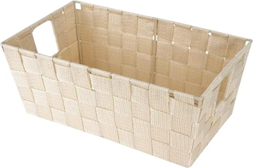 Vista 17 de Whitmor 6581-2712-BLK Bolsa pequeña con correa tejida para estante, negra