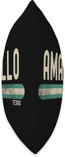 Vista 2 de Amarillo TX Texas Travel & 80s Style Throw Pillow