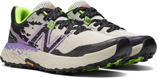 Vista 7 de New Balance Fresh Foam X Hierro v7 para mujer, Rayo de lunamorado eléctrico