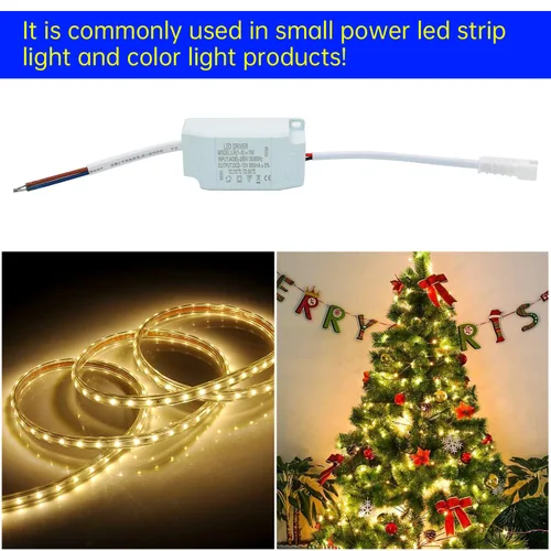 Vista 2 de Controlador LED de 1-3W, corriente constante 300mA CA 85-265V Salida 6-12V SM conector macho fuente de alimentación externa transformador