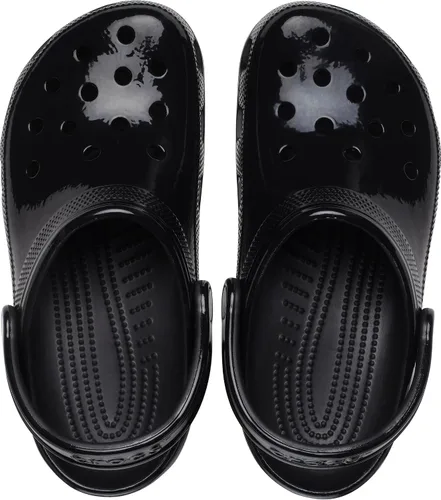 Vista 2 de Crocs Zuecos clásicos de alto brillo unisex para adultos