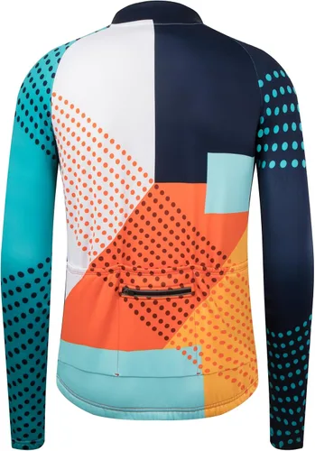 Vista 2 de GCRFL Winter Men's Cycling Jersey Long Sleeve Cold Weather Cycle Tops Cycling Jacket Thermal Fleece Bike Shirts Zipper Pocket