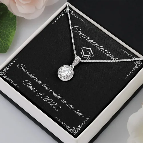 Vista 3 de Vitalicio Collar de graduación para ella 2023 - Collar de graduación 2019 para mujer, Cadenas de Plata 925 para mujer, regalos para graduación 2023