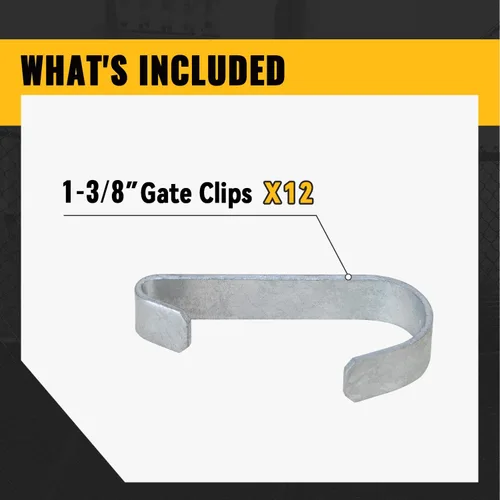 Vista 7 de VIVIDA Clips de puerta de 1-3/8 pulgadas para valla de eslabones de cadena, banda de clip para panel de perrera para tubo de diámetro exterior