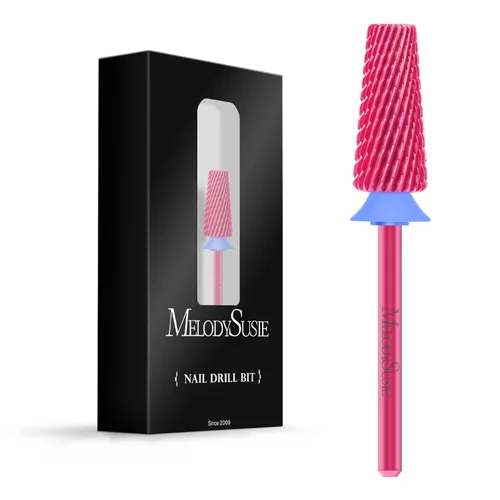 Vista 24 de MelodySusie Super Cut Edition Brocas para Uñas 5 en 1, Brocas Multifunción de Carburo de Tungsteno de 3/32'', Adecuadas para Manicura Pedicura