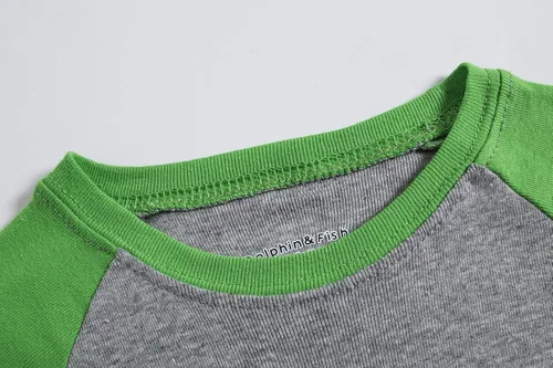 Vista 5 de Dolphin&Fish Pijamas para niños de 4 piezas, ropa de dormir de algodón para niños pequeños