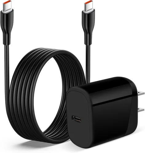 Vista 8 de Cargador rápido de iPhone 16e para iPhone 17 Air 16 Pro Max/16 Pro/16 Plus/16/15, iPad Pro Air Mini, cable de carga USB C a C de 6 pies para Samsung