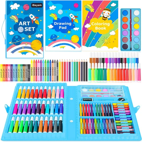 Vista 8 de iBayam Suministros de Arte, paquete de 149 piezas, kit de dibujo, juego de arte de pintura, kit de arte, caja de regalo, artes y manualidades