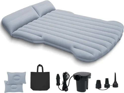 Vista 8 de Colchón de aire de coche para Tesla Modelo Y, cama inflable para acampar Negro