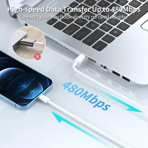 Vista 3 de Cargador USB C para iPhone, carga rápida, paquete de 3 unidades de 20 W, tipo C, cargador de pared con cable de carga USB C de 6 pies de largo