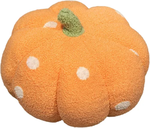 Vista 8 de Almohada decorativa de calabaza, cojín de suelo, cojín de sofá, almohada de lectura para automóvil (azul, 7.8 pulgadas)