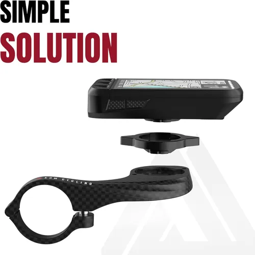 Vista 3 de KOM Cycling Adaptador de cuarto de vuelta compatible con computadoras Garmin a Wahoo - Monta cualquier computadora Wahoo en un soporte existente