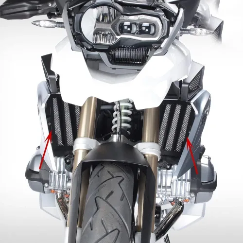 Vista 2 de Radiador Guardia Rejilla Cubierta Protector Protección Cubreradiador Para BMW R1200GS LC Aventura R1250GS R 1200 GS R 1250 GS LC ADV