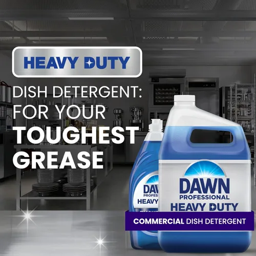 Vista 2 de Dawn Professional Detergente Jabón Lavavajillas Manual de Servicio Pesado para Ollas y Sartenes, 1 Galón (Caja de 2)