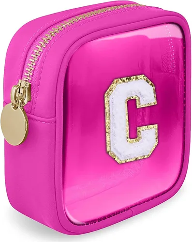 Vista 64 de Bolsa de Maquillaje Transparente Pequeña Bolsa de Cosméticos Bolsa de Viaje de Artículos de Aseo Bolsa Transparente con Cremallera Bolso Organizador