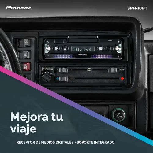Vista 2 de Pioneer SPH-10BT 1-Din Smart Sync Estéreo para coche con Bluetooth