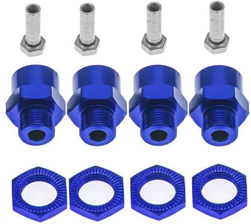Vista 2 de Adaptador de cubo hexagonal de rueda de 0.472 in a 0.669 in conversión para 1/10 RC Car y actualización de neumáticos 1/8