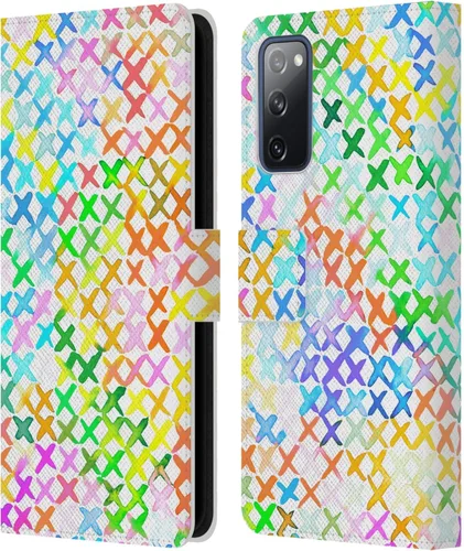 Vista 175 de Head Case Designs Officially Licensed Ninola Brushstrokes Multi Colorful Leather Wallet Case Compatible with Samsung Galaxy A07 4G