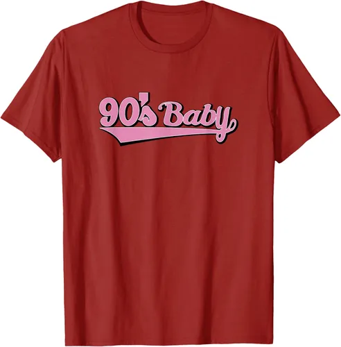 Vista 20 de 90s Baby Nostalgia Camiseta retro rosa con diseño estético, Blanco