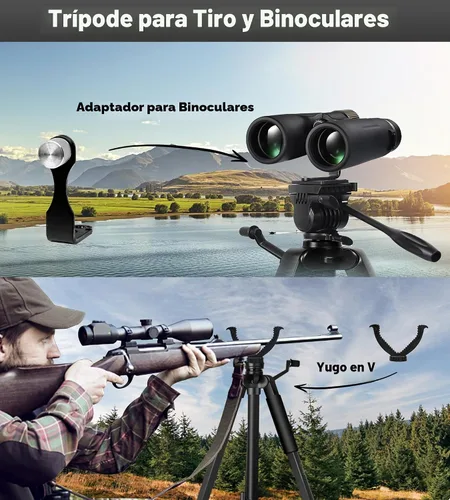 Vista 4 de Paquete de 2 trípodes para observar alcance y caza, mini trípodes de 68