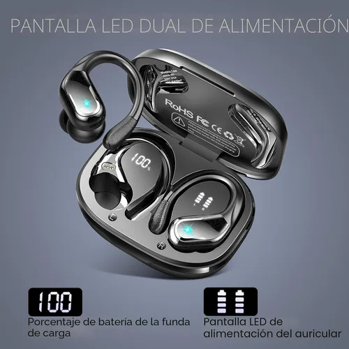 Vista 6 de Auriculares inalámbricos, auriculares deportivos Bluetooth 5.4 2026 nuevos auriculares Bluetooth con estéreo de 75 horas, 4 micrófonos ENC