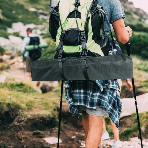 Vista 7 de Funda de transporte para trípode, bolsa de trípode Oxford 600D de 30 pulgadas con correas para el hombro y asas duales, cremalleras completas