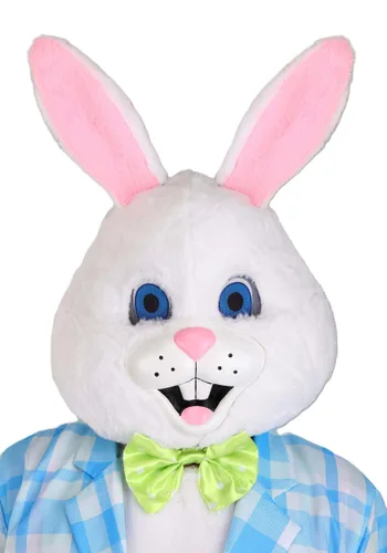 Vista 3 de Disfraz Mascota Deluxe de Conejo de Pascua para Adultos Multicolor