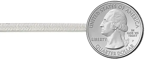 Vista 3 de Savlano Collar de cadena mágica de plata de ley 925 de 0.217in de espiga plana para mujeres y hombres con una caja de regalo, fabricado en Italia
