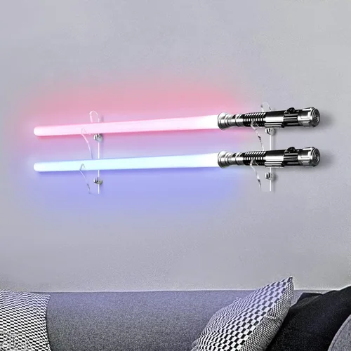 Vista 10 de TOPNEW Soporte de Pared para Sable de Luz, Soporte y Exhibidor de Sable de Luz Acrílico Adecuado para Espadas, Sable de Luz, Regalo
