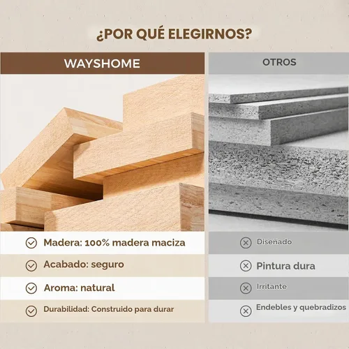 Vista 3 de Mesa auxiliar 100% roble macizo con estante de almacenamiento, 31.49 pulgadas de ancho