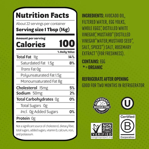 Vista 2 de CHOSEN FOODS Classic Squeeze Mayo, 11.25 FZ